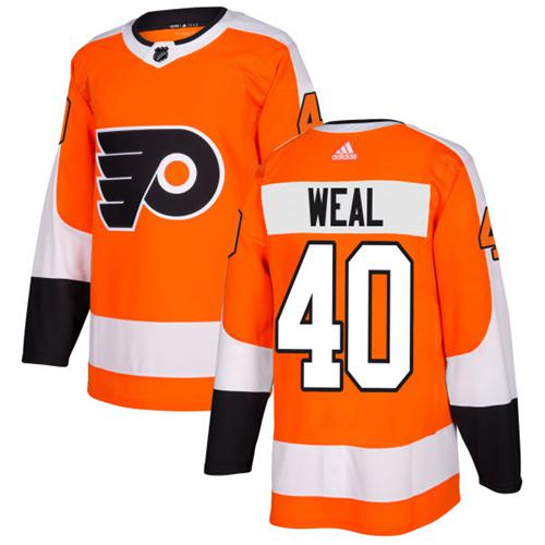 Adidas Men Philadelphia Flyers #40 Jordan Weal Orange Home Authentic Stitched NHL Jersey->philadelphia flyers->NHL Jersey